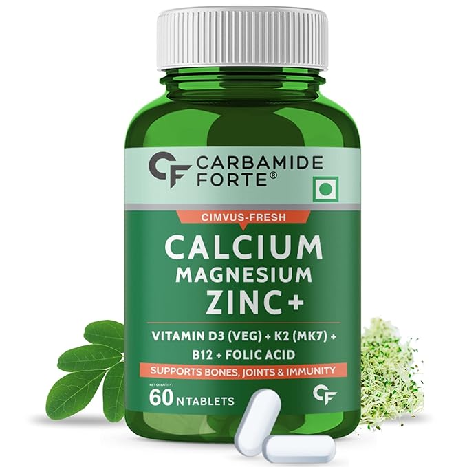 Carbamide Forte Calcium 1200mg | Magnesium | Zinc | Vitamin D | K2 and B12 | Bone Health