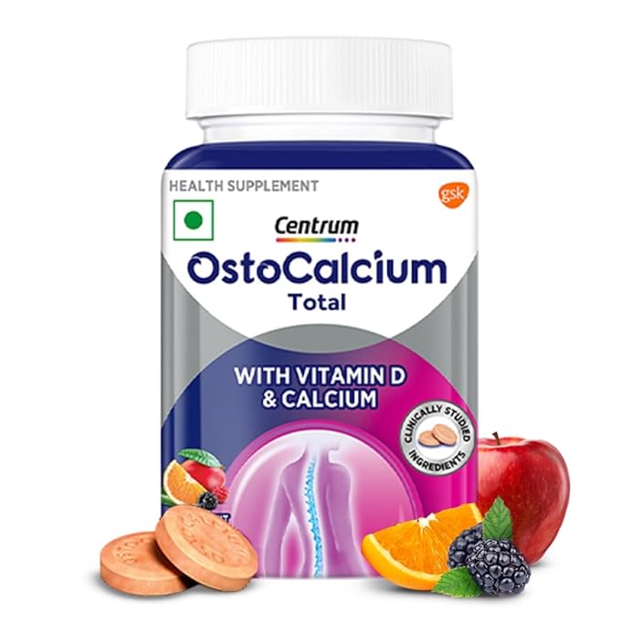 Centrum OstoCalcium Total Chewables | Vitamin D and Calcium | Strong Bones