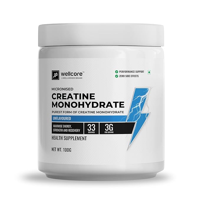 Wellcore Micronised Creatine Monohydrate | Lab Tested | Enhanced Absorption | 100% Pure