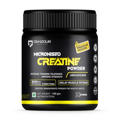 Denzour Nutrition Pure Micronised Creatine Monohydrate | Muscle Strength | Unflavoured