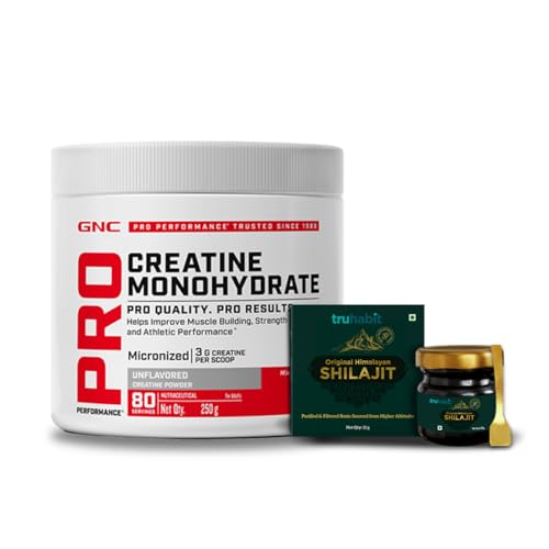 GNC Pro Performance Creatine Monohydrate | 3000mg Creatine per Scoop | Micronised & Instantised | Muscle Pump | Lemon