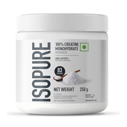 Isopure 100% Creatine Monohydrate | Micronised | Muscle Endurance and Recovery | Unflavoured