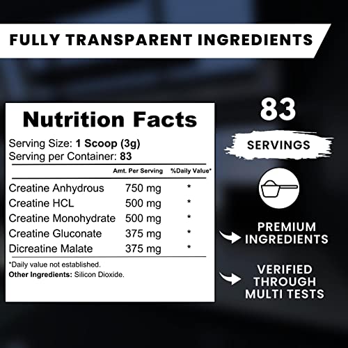 Muscle Asylum CreaGain Creatine Powder | 3g per Scoop | Muscle Growth and Recovery