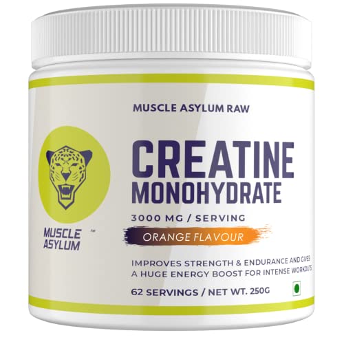 Muscle Asylum Creatine Monohydrate Powder | Muscle Strength and Endurance | Unflavoured