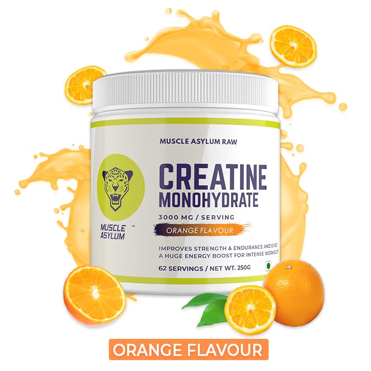 Muscle Asylum Creatine Monohydrate Powder | Muscle Strength and Endurance | Unflavoured