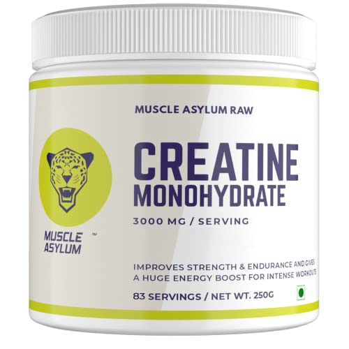 Muscle Asylum Micronised Creatine Monohydrate | Muscle Strength and Recovery | Unflavoured