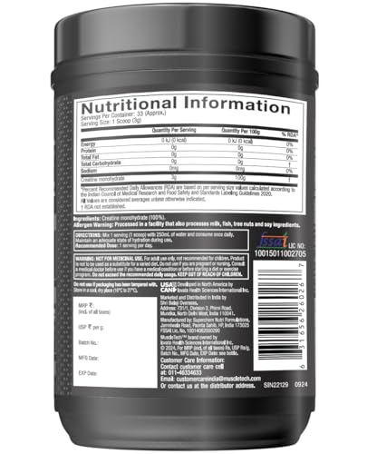 MuscleTech Platinum 100% Creatine | 5g per Scoop | Micronised | Muscle Strength | Unflavoured