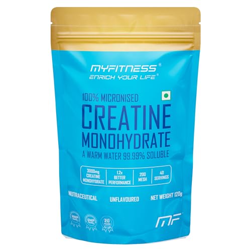 MYFITNESS 100% Micronised Creatine Monohydrate | 40 Servings | Muscle Strength | Unflavoured