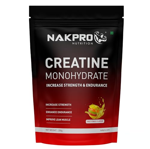 Nakpro Micronised Creatine Monohydrate | Highest Grade Pure | 62 Servings | Unflavoured