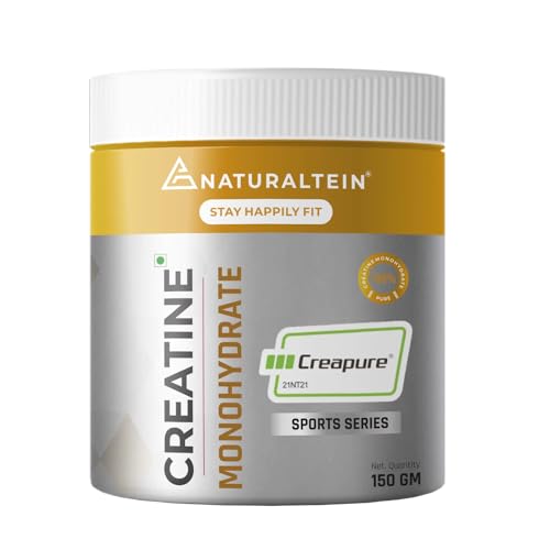 NATURALTEIN Creatine Monohydrate | Creapure| Vegan | 150g | Unflavoured