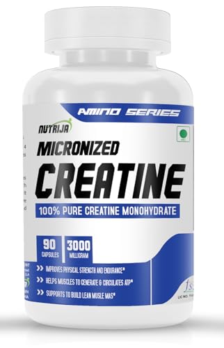 NutriJa Creatine Monohydrate 3000mg | Capsules | Strength and Endurance