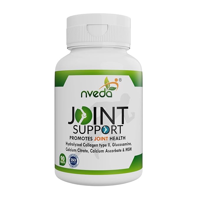 Nveda Joint Support | Collagen Type 2 | Glucosamine | Calcium and MSM | Joint Health