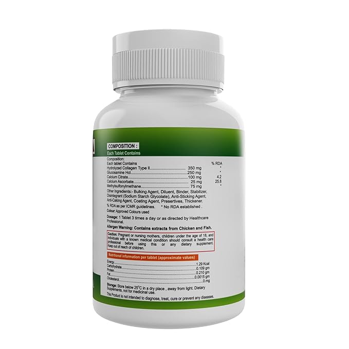 Nveda Joint Support | Collagen Type 2 | Glucosamine | Calcium and MSM | Joint Health
