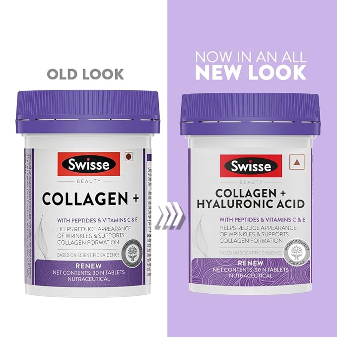 Swisse Collagen | Hyaluronic Acid and Peptides | Vitamin C and E | Skin Repair and Regeneration