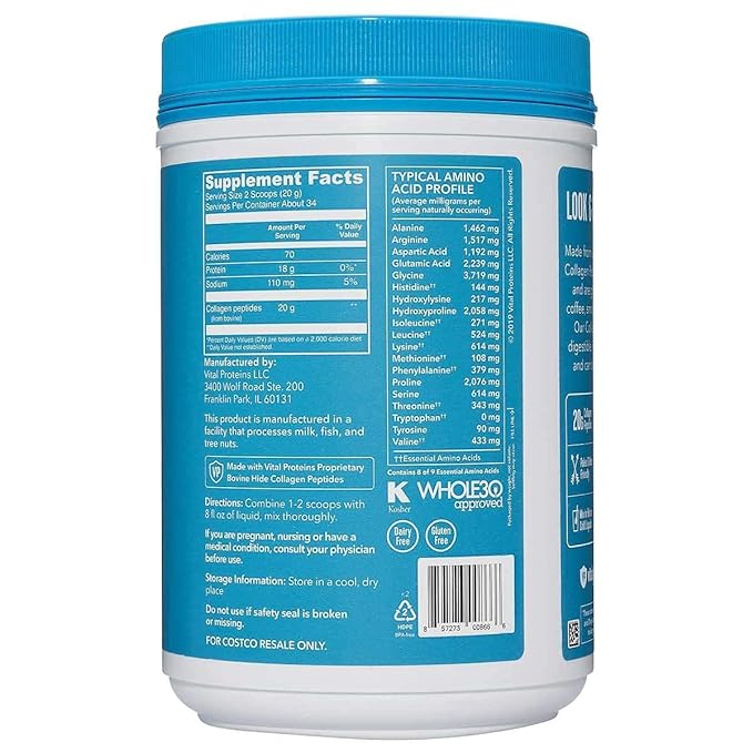 Vital Proteins Collagen Peptides | Unflavoured | Skin | Hair and Joint Support