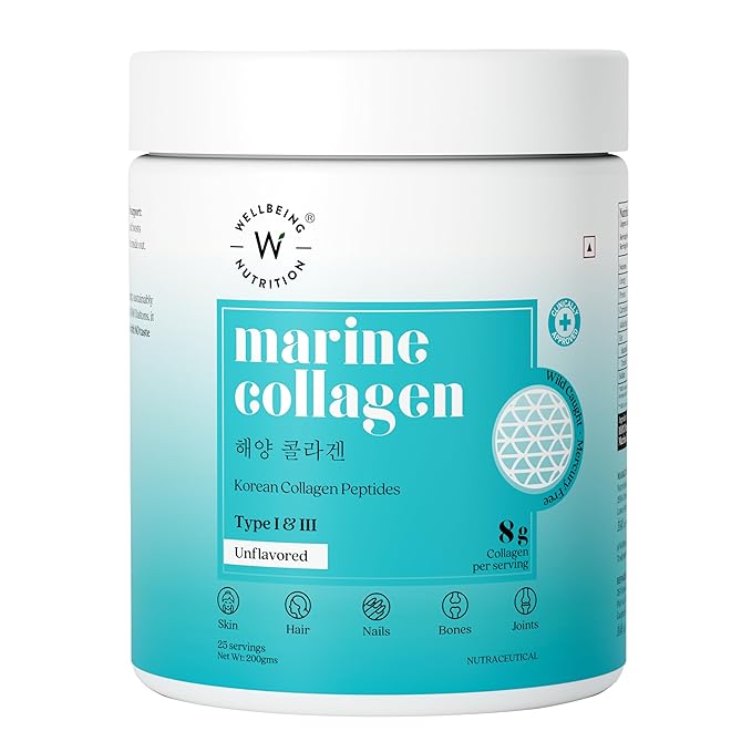 Wellbeing Nutrition Pure Korean Marine Collagen Powder | Skin | Hair and Nails | 200g