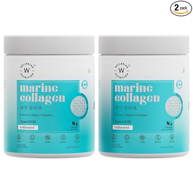 Wellbeing Nutrition Pure Korean Marine Collagen Powder | Skin | Hair and Nails | Supplement