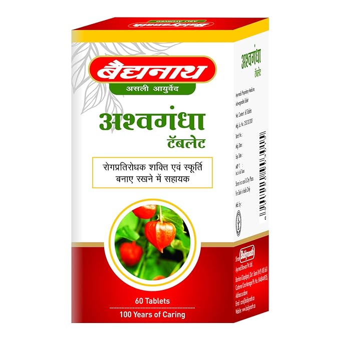 Baidyanath Ashwagandha Tablets | Immunity | Antioxidant | Rejuvenate | 60 Tablets
