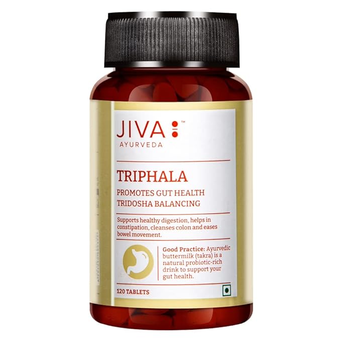 Jiva Triphala Tablets | Promotes Gut Health | Digestion and Constipation Relief
