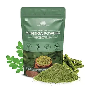 Saptamveda 100% Organic Moringa Leaf Powder | Immunity Booster | Multivitamin | Antioxidant