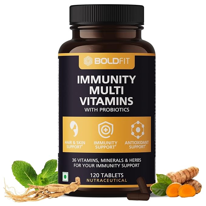 Boldfit Multivitamin | Probiotics | Immunity | Hair Growth and Skin | Men and Women