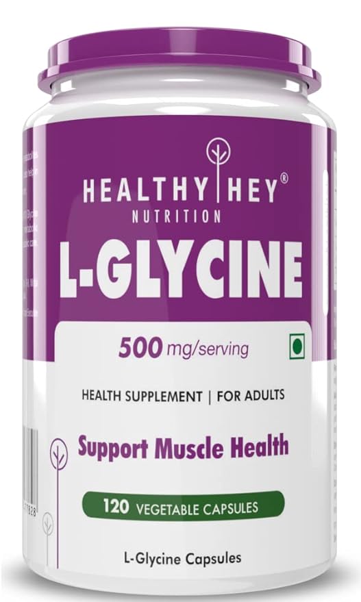 HealthyHey Glycine Supplement | Supports Collagen Synthesis and Sleep
