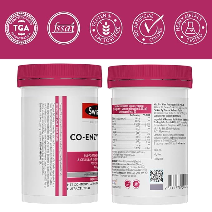 Swisse Ultiboost CoQ10 | Healthy Heart | Energy and Metabolism Boost