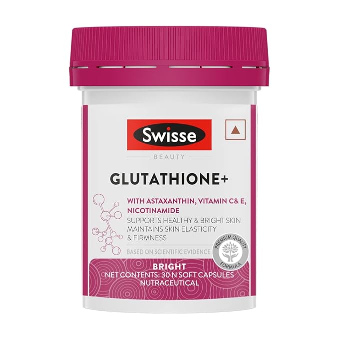 Swisse Glutathione | Vitamin C and E | Nicotinamide | Bright and Healthy Skin