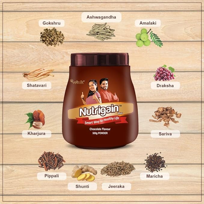 Nutrigain Plus Ayurvedic Weight Gain Supplement | Chocolate
