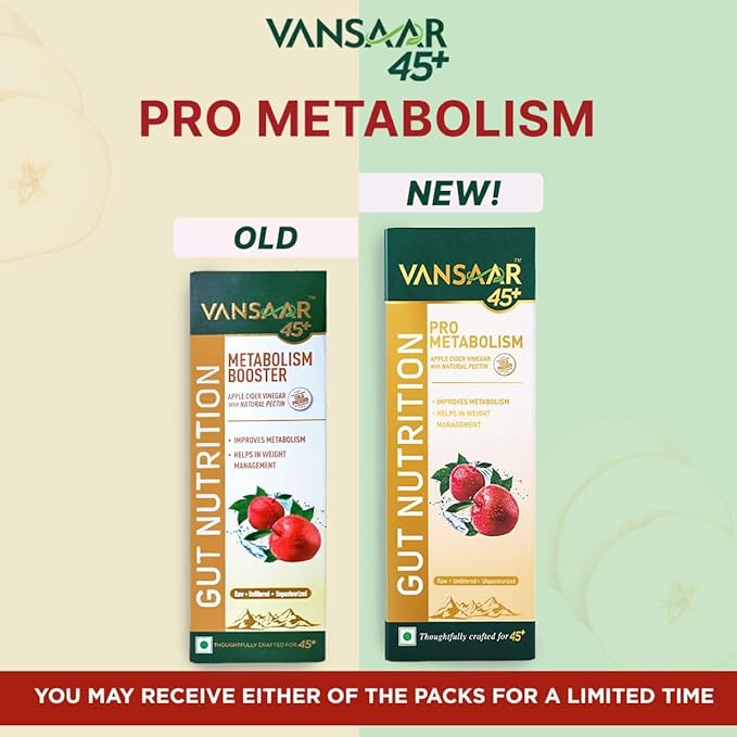 Vansaar Metabolism Supplement | Prebiotic | Weight Management | ACV Unfiltered