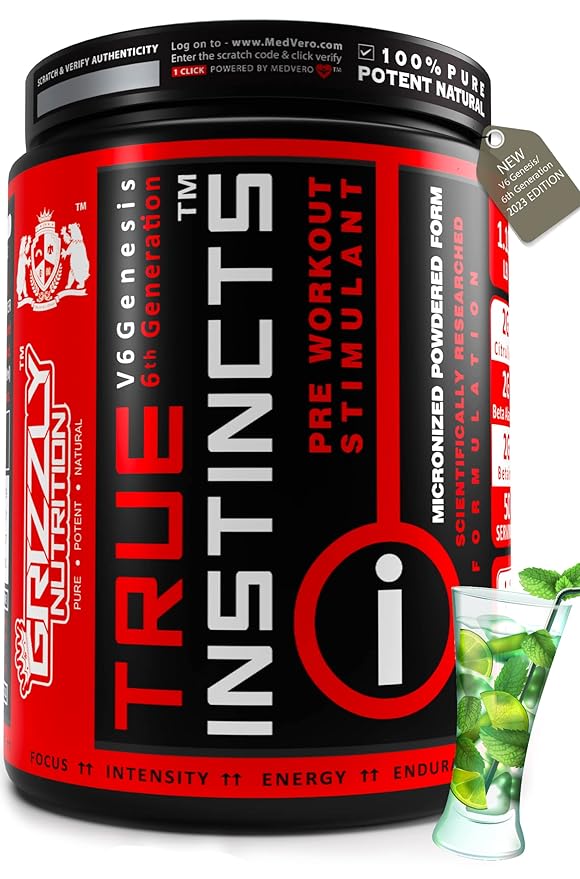 Grizzly Nutrition True Instincts Pre-Workout V6 | 6th Generation