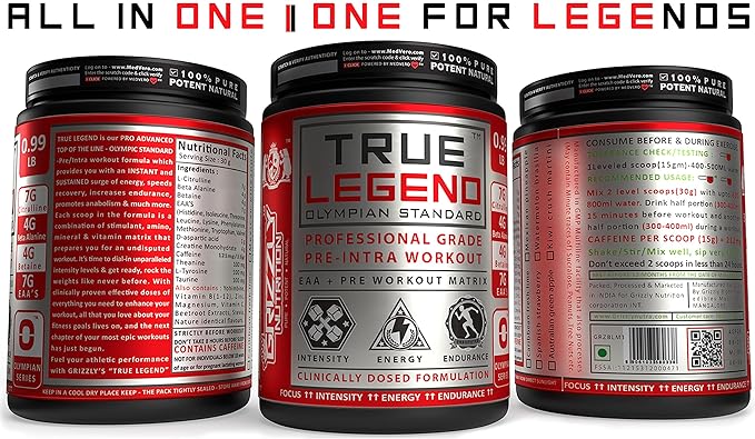 Grizzly Nutrition Legend Olympian Pre Workout | Professional Performance