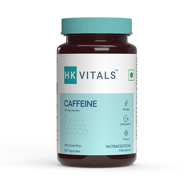 HealthKart Caffeine 200mg | Focus | Energy and Endurance | Pre Workout