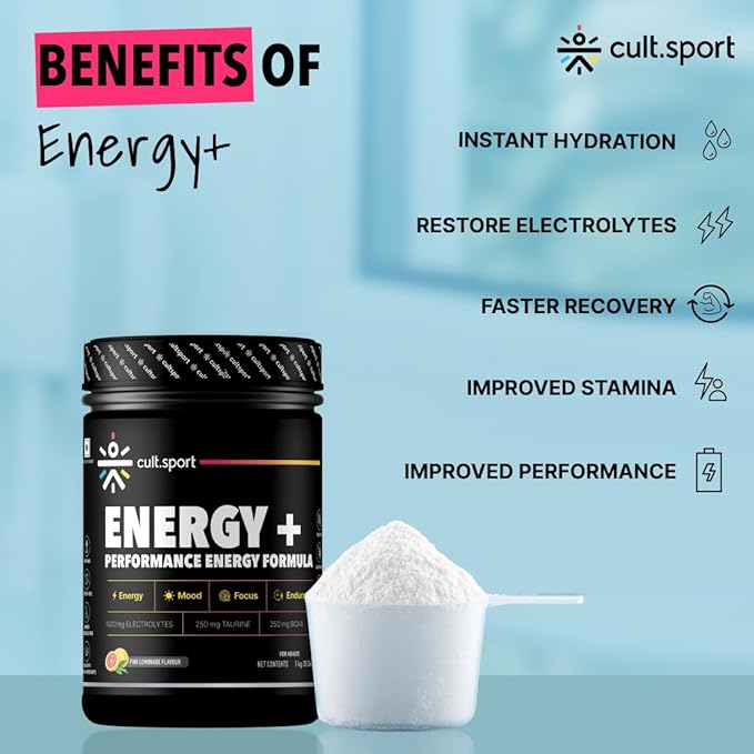 Cultsport Energy + Electrolyte Powder Energy Booster Drink