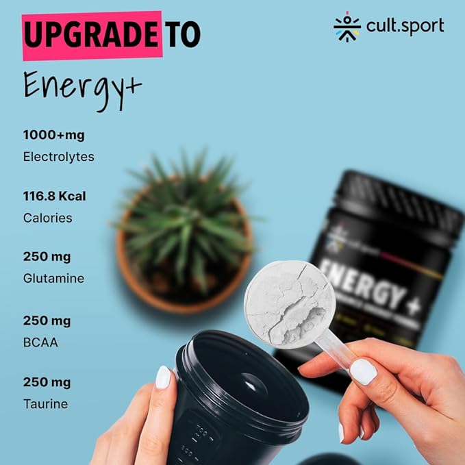 Cultsport Energy + Electrolyte Powder Energy Booster Drink