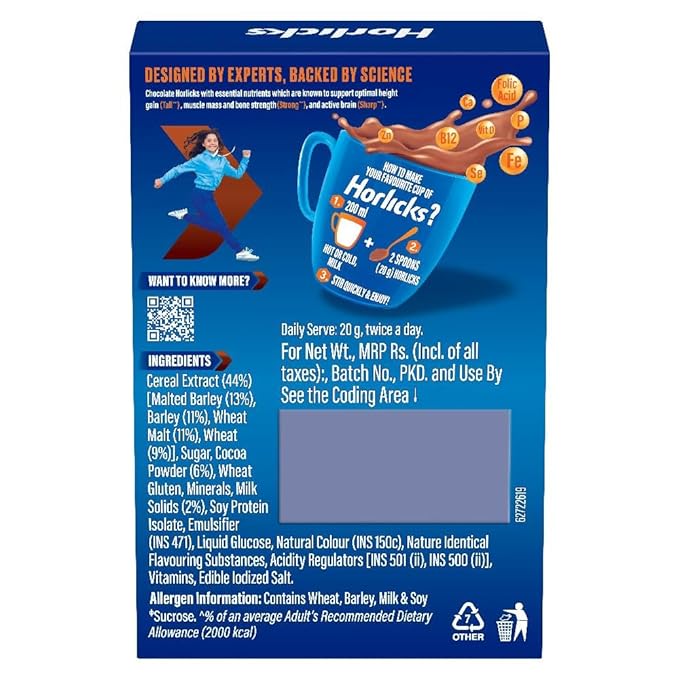 Horlicks Health & Nutrition Drink, Chocolate