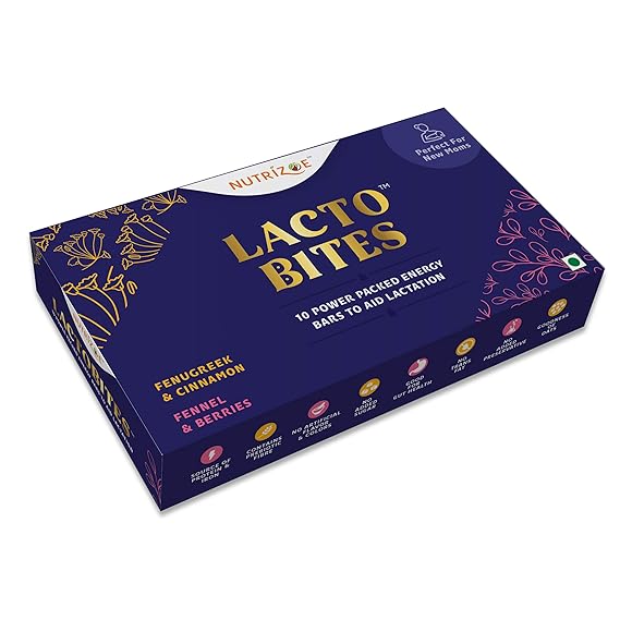 Nutrizoe Lactobites Power Packed To Aid Lactation (10 Bars)