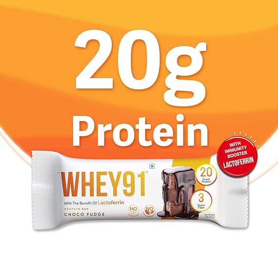 Whey91 Choco Fudge Protein Bar (Pack of 6)