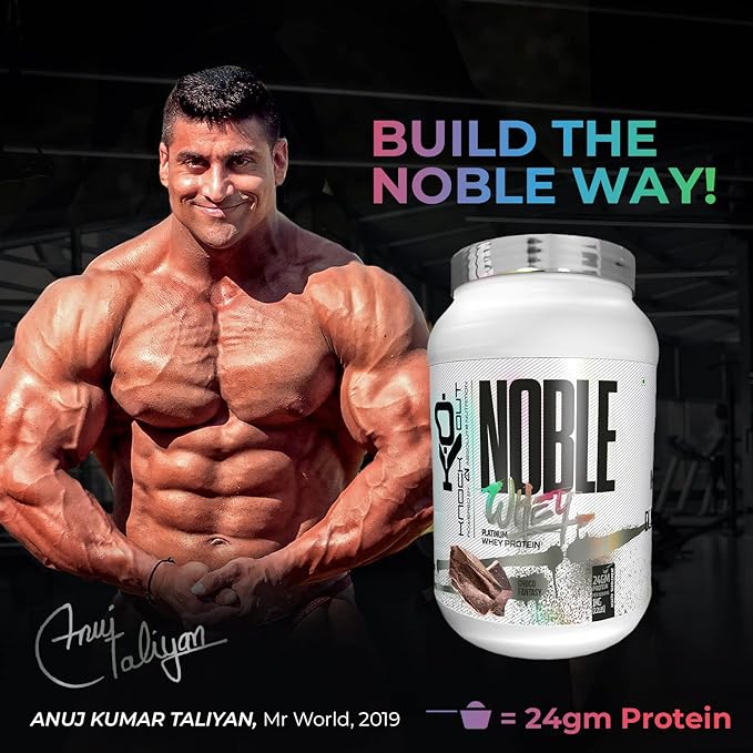 Absolute Nutrition Knockout Nobel Whey Protein | Digestive Enzymes | Endurance | Muscle Recovery