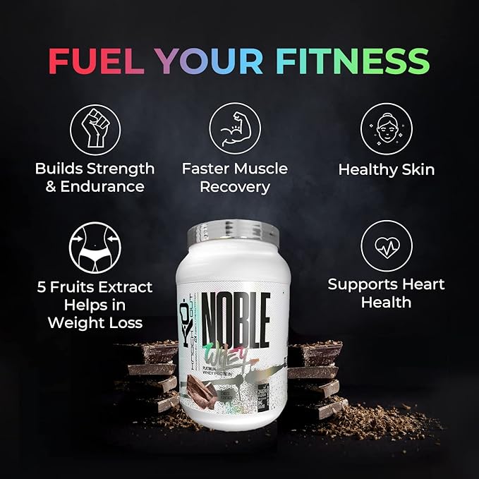 Absolute Nutrition Knockout Nobel Whey Protein | Digestive Enzymes | Endurance | Muscle Recovery