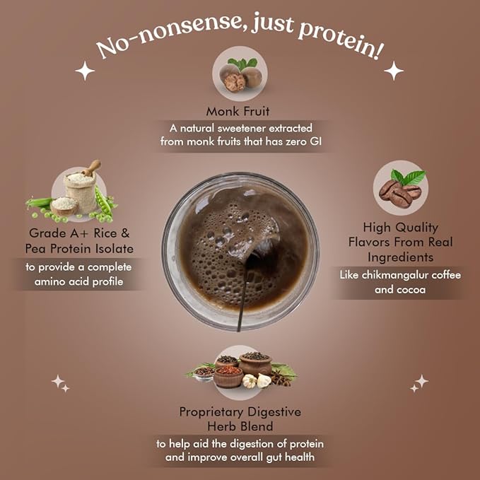 Cosmix No Nonsense Organic Plant Protein | 24g Protein | Rice and Pea Isolate | Vegan | Gluten-Free