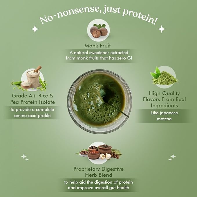 Cosmix No Nonsense Organic Plant Protein | 24g Protein | Rice and Pea Isolate | Vegan | Gluten-Free