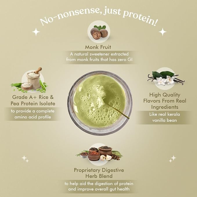 Cosmix No Nonsense Organic Plant Protein | 24g Protein | Rice and Pea Isolate | Vegan | Gluten-Free