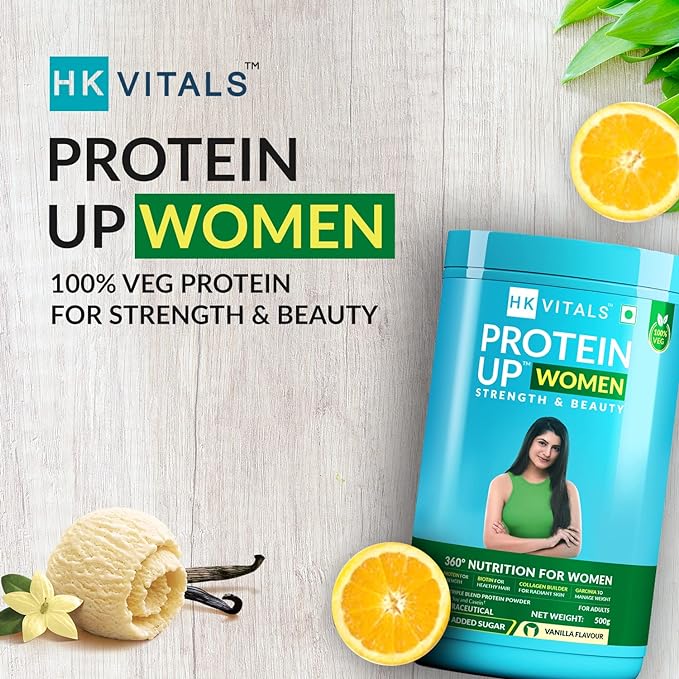 HK Vitals ProteinUp Women | Protein with Collagen Builder | Biotin | Garcinia | Chocolate