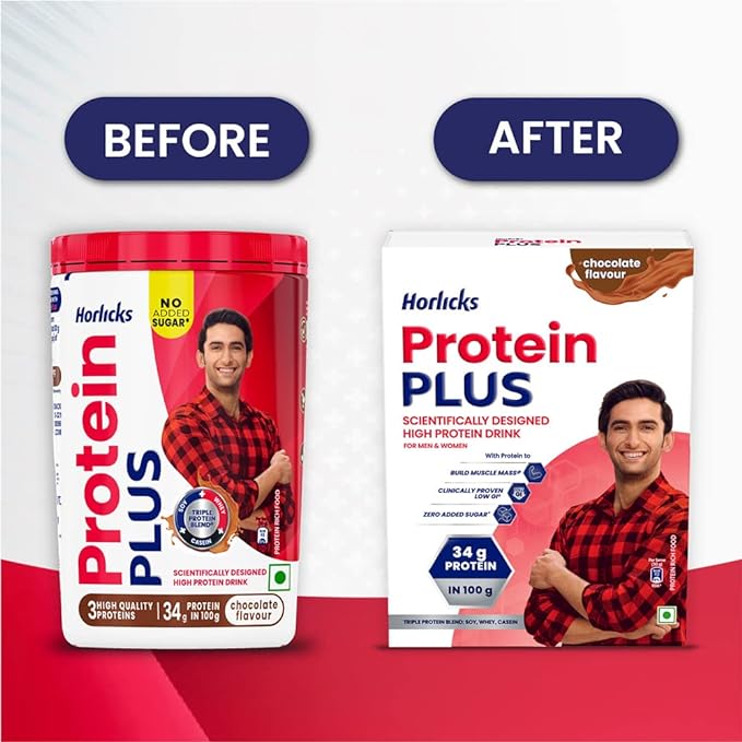 Horlicks Protein+ Health and Nutrition Drink | High Protein | Adults