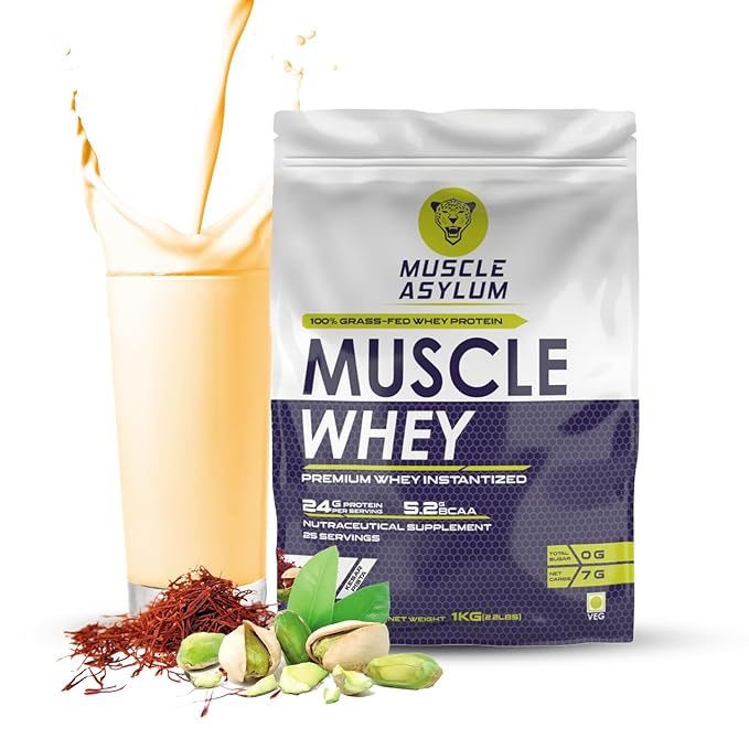 Muscle Asylum Whey 100% Protein | 24g Protein | 5.29g BCAA | Lean Muscle | Muscle Recovery