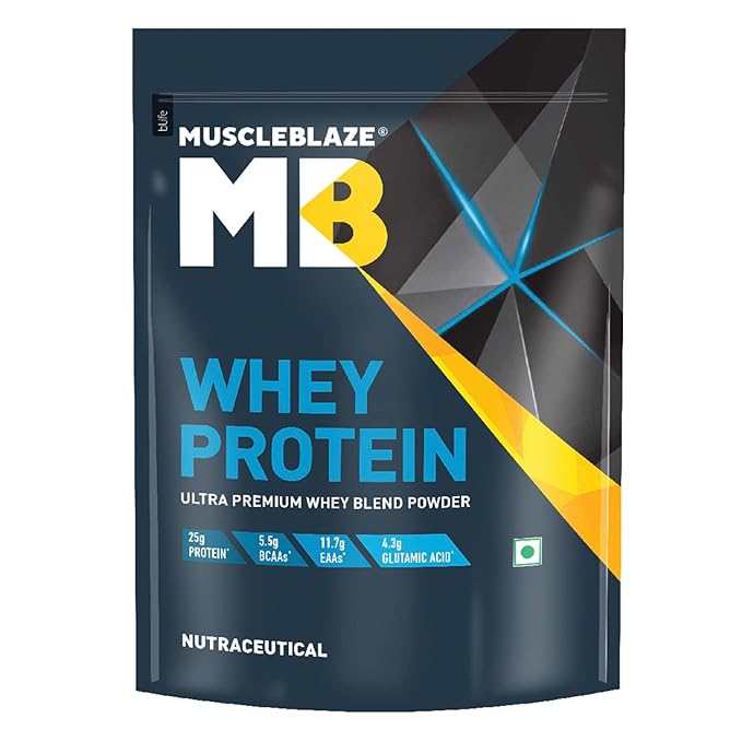 MuscleBlaze 100% Whey Protein | Ultra Premium Blend | Digestive Enzymes | Chocolate