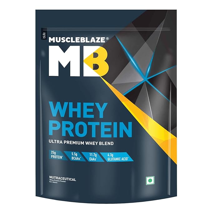 MuscleBlaze 100% Whey Protein | Ultra Premium Blend | Digestive Enzymes | Chocolate