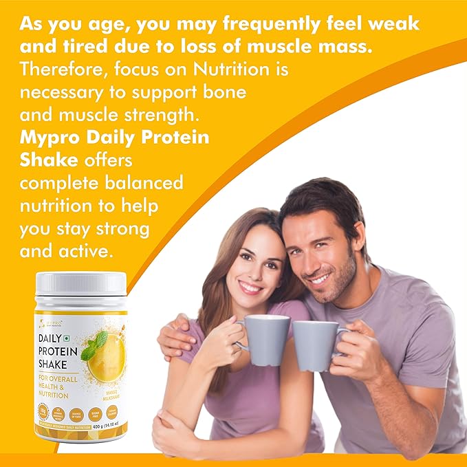 Mypro Sport Nutrition Daily Protein Shake | 118 kcal | 25 Vitamins and Minerals | Mango