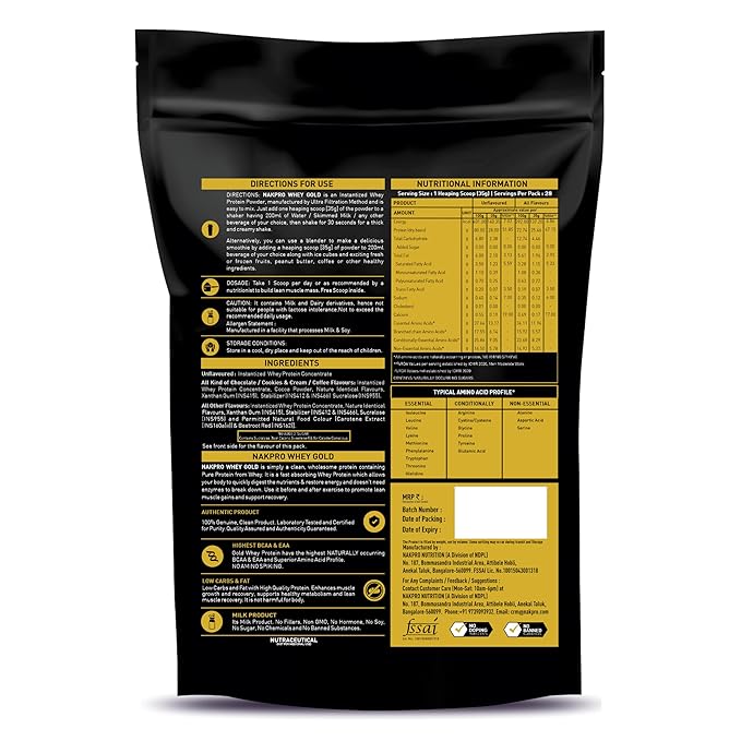 Nakpro Whey Protein | Digestive Enzymes | Muscle Recovery | Chocolate
